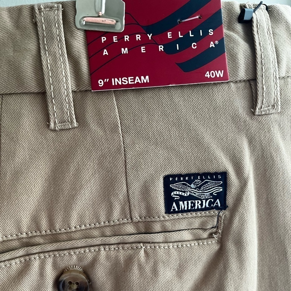 Perry Ellis America NWT Khaki Men’s Shorts, Size: 40W - Picture 4 of 5